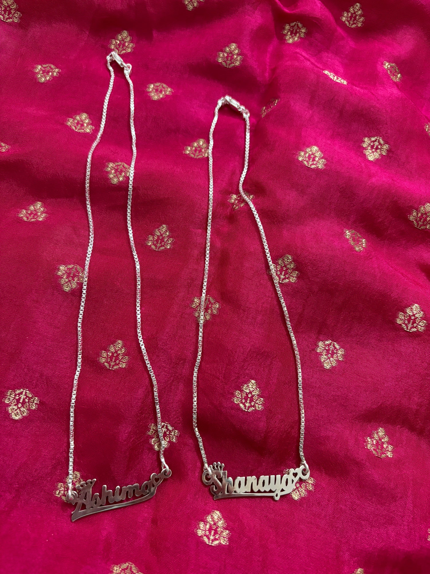 Customized Silver Name Necklaces