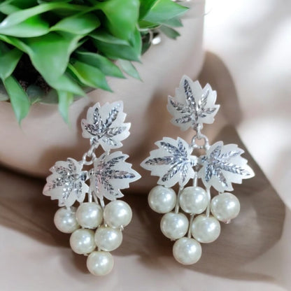 Grapes designs Kashmiri chinar leaf earrings